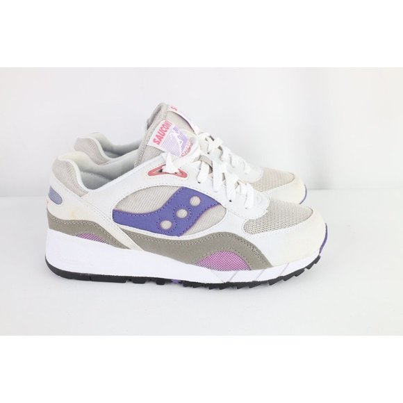 New Saucony Womens Size 9 Retro Shadow 6000 Running Jogging Shoes Gray Purple - Picture 5 of 12